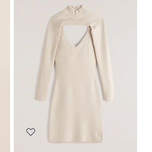 ABERCROMBIE & FITCH | Mini Sweater Dress and Mockneck Shrug Set